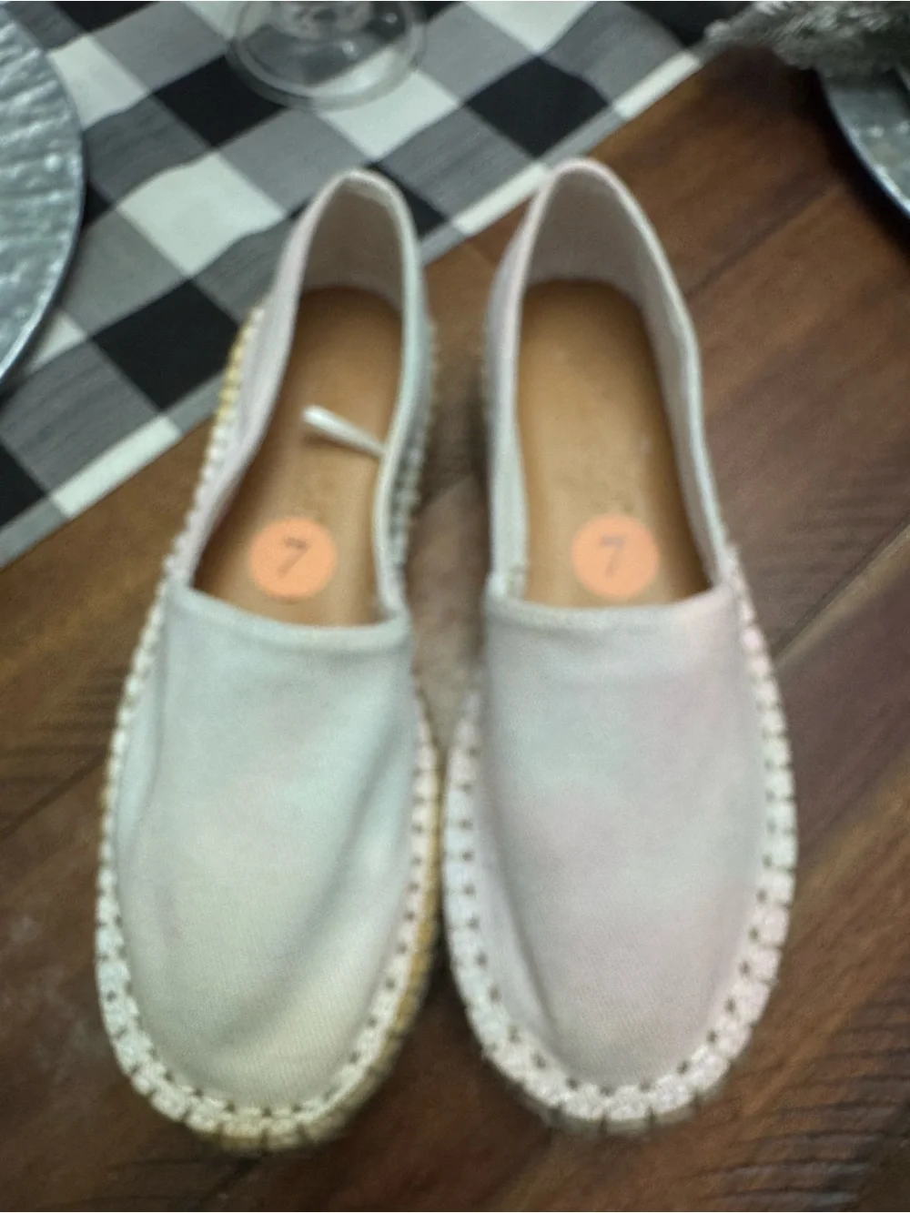 Women’s Canvas Tie-Dye Espadrille Slip-On Flats in 7 NWOT